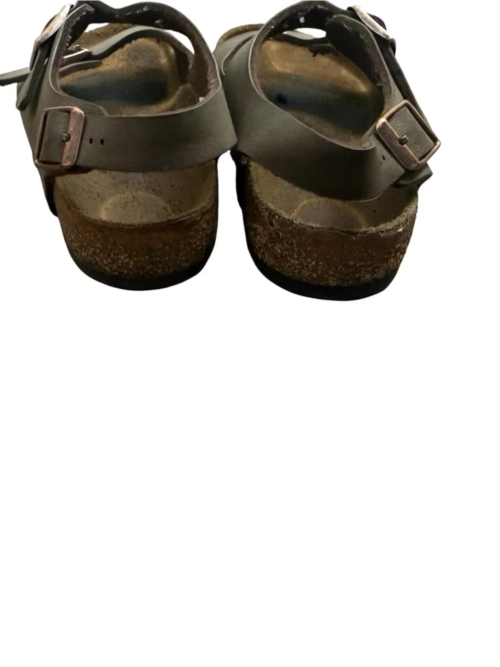 Birkenstock Rome Brown Two-Strap Kids Sandal with Buckles